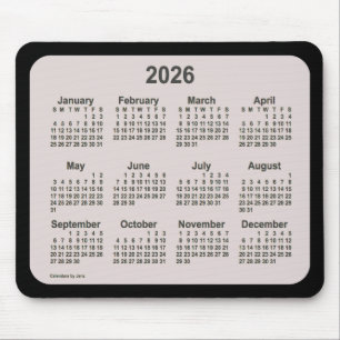 Alfombrilla De Ratón La Boca 2026 en el calendario negro de Janz Two To