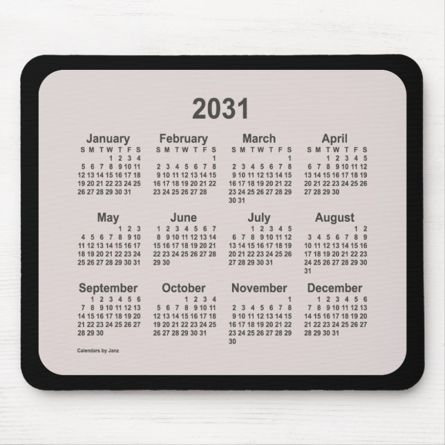 Alfombrilla De Ratón La Boca 2031 en el calendario negro de Janz Two To (Frente)