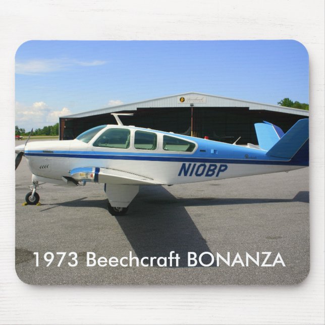 Alfombrilla De Ratón La BONANZA 1973 de Beechcraft (Frente)
