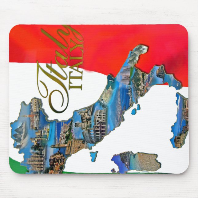 Alfombrilla De Ratón La "bota italiana " (Frente)