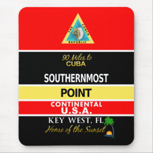 Alfombrilla De Ratón La boya más situada más al sur Key West del punt