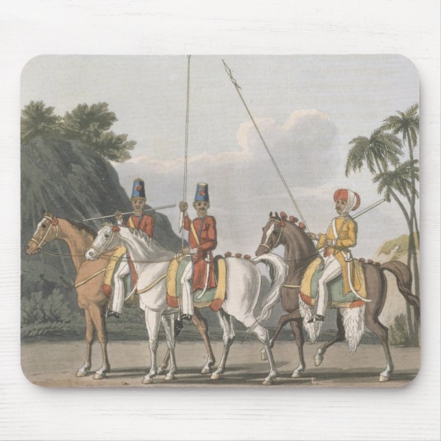 Alfombrilla De Ratón La caballería irregular, ejército de Bengala 1817, (Frente)