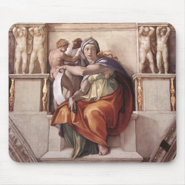 Alfombrilla De Ratón La Capilla Delfica Sibyl - Fresco (Frente)