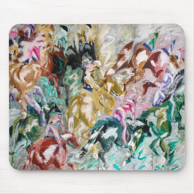 Alfombrilla De Ratón La carrera de caballos Mousepad (Frente)