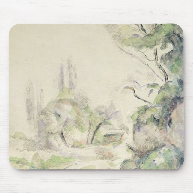 Alfombrilla De Ratón La carretera con curvas, c.1900-06 (w/c en el (Frente)