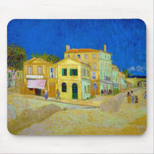 Alfombrilla De Ratón La casa amarilla, Van Gogh
