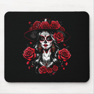 Alfombrilla De Ratón La Catrina Mujeres Dia De Los Muertos Latina Cinco