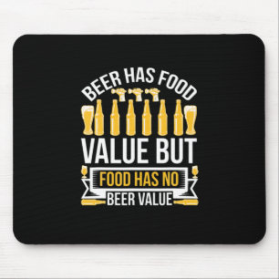 Alfombrilla De Ratón La cerveza tiene valor alimentario Cumpleaños
