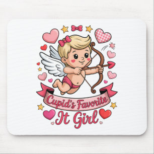 Alfombrilla De Ratón La chica favorita de Cupido San Valentín Corazón R