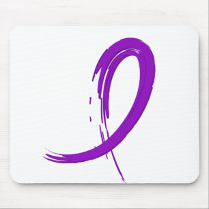 Alfombrilla De Ratón La cinta púrpura A4 del cáncer pancreático