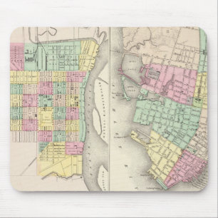 Alfombrilla De Ratón La ciudad de Savannah Georgia