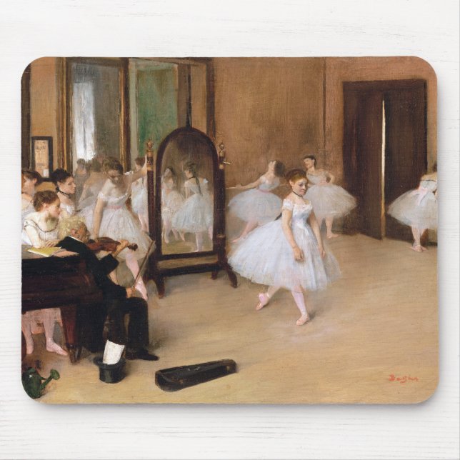 Alfombrilla De Ratón La clase de baile de Edgar Degas (Frente)