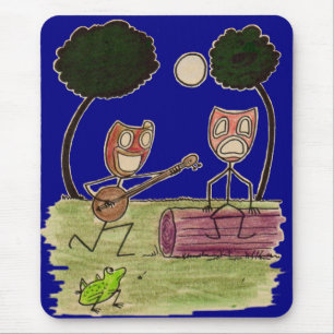 Alfombrilla De Ratón La comedia serenatas Tragedia a luna llena