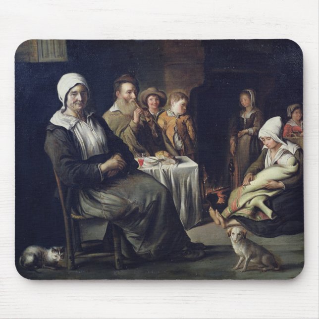 Alfombrilla De Ratón La comida de la familia (Frente)