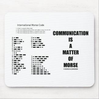 Alfombrilla De Ratón La comunicación es una cuestión de Morse