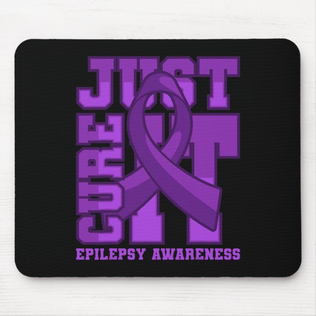 Alfombrilla De Ratón La conciencia de la epilepsia sólo la cura (Frente)