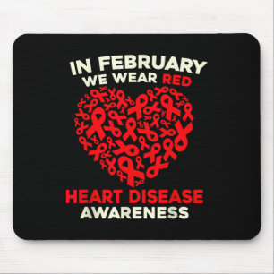 Alfombrilla De Ratón La Conciencia Sobre Las Enfermedades Cardíacas Se 