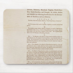 Alfombrilla De Ratón La constitución de Estados Unidos, 1787