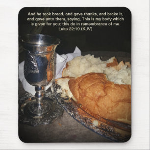 Alfombrilla De Ratón La copa y el ratón del pan