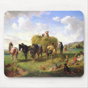 Alfombrilla De Ratón La cosecha del heno, 1869