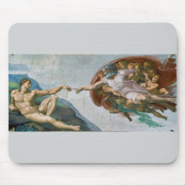 Alfombrilla De Ratón La creación de Adán (c. 1511) | Michelangelo