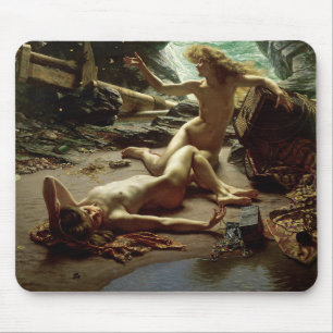 Alfombrilla De Ratón La cueva de la tormenta Nymphs, 1903 (aceite en