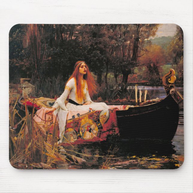 Alfombrilla De Ratón La Dama de Shalott John William Waterhouse (Frente)