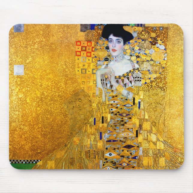 Alfombrilla De Ratón La dama del oro, Gustav Klimt (Frente)