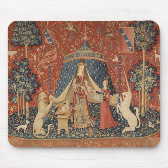 Alfombrilla De Ratón La Dama Y El Unicornio (Frente)