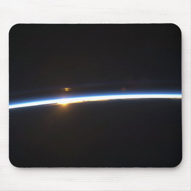 Alfombrilla De Ratón La delgada línea de la atmósfera terrestre (Frente)