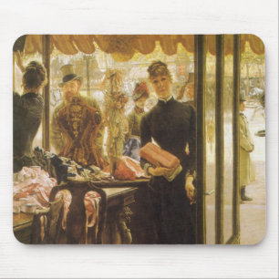 Alfombrilla De Ratón La dependienta de James Tissot, Arte Fino Victoria
