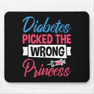 Alfombrilla De Ratón La diabetes cogió a la princesa equivocada