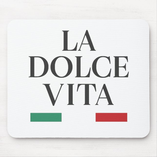 Alfombrilla De Ratón La Dolce Vita Mousepad italiano (Frente)