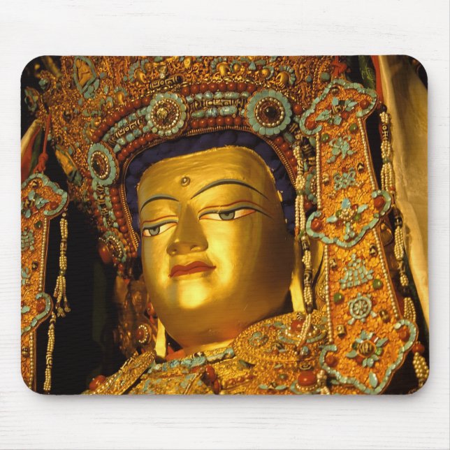 Alfombrilla De Ratón La dorada estatua de Buda Jowo, el templo Jokhang, (Frente)