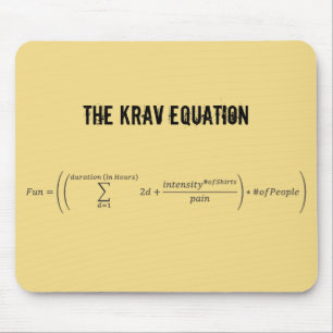 Alfombrilla De Ratón "La ecuación" Mousepad de Krav