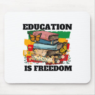 Alfombrilla De Ratón La educación es libertad afroamericana mes de la h