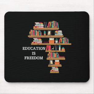 Alfombrilla De Ratón La educación es libertad historia negra afroameric