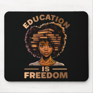 Alfombrilla De Ratón La educación es libertad Historia negra afroameric