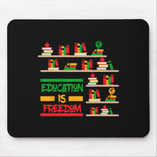 Alfombrilla De Ratón La educación es libertad Historia negra afroameric