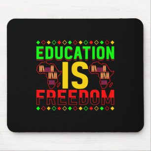 Alfombrilla De Ratón La educación es libertad Historia negra afroameric