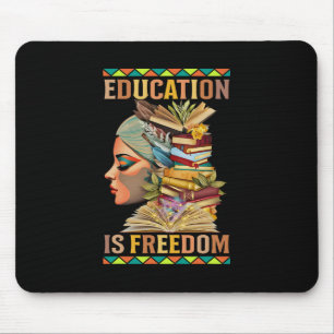 Alfombrilla De Ratón La educación es libertad Historia negra afroameric