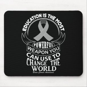 Alfombrilla De Ratón La educación puede cambiar el cáncer cerebral mund