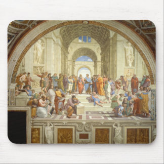 Alfombrilla De Ratón La escuela de Atenas Fresco de Raffaello Sanzio