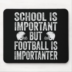 Alfombrilla De Ratón La Escuela Es Importante El Fútbol.