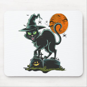 Alfombrilla De Ratón La espeluznante espeluznante Halloween Black Green