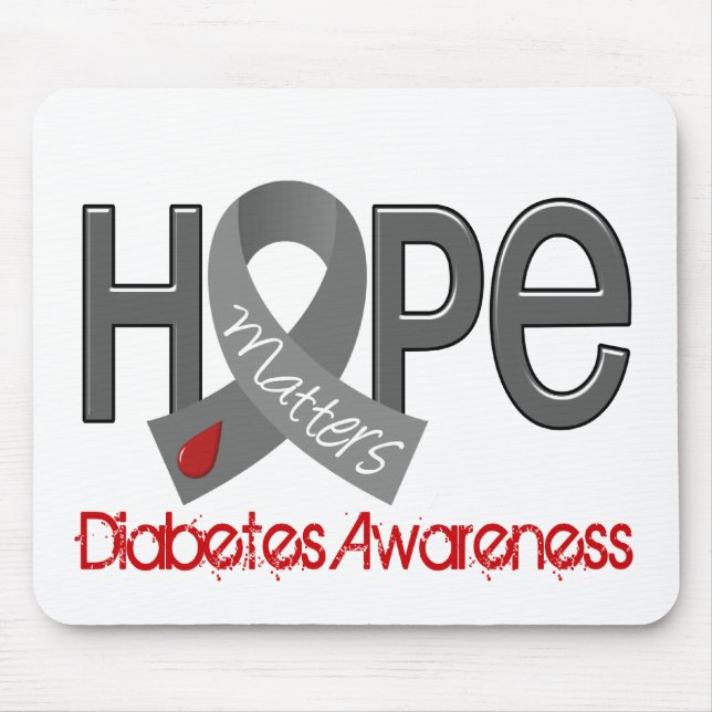 Alfombrilla De Ratón La esperanza importa la diabetes 2 (Frente)