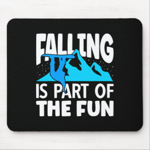 Alfombrilla De Ratón La Estación De Esquí Falling Forma Parte Del Fun S