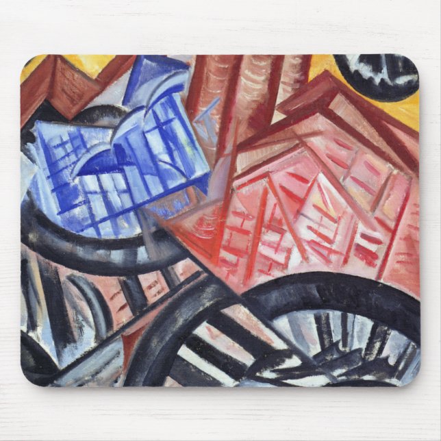 Alfombrilla De Ratón La fábrica y el puente (Frente)