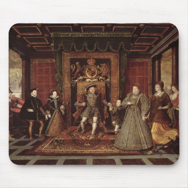 Alfombrilla De Ratón La familia de Enrique VIII: (Frente)