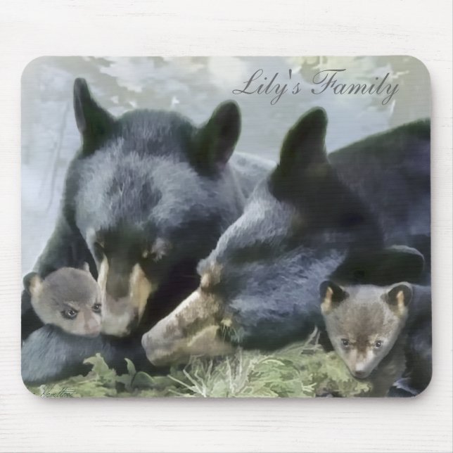 Alfombrilla De Ratón La familia de lirio Mousepad (Frente)